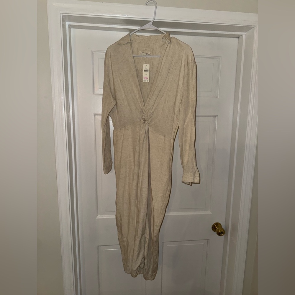 Anthropologie off white dress